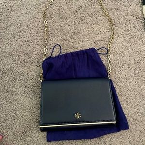 Tory Burch shoulder or cross body bag. NWT Navy Blue